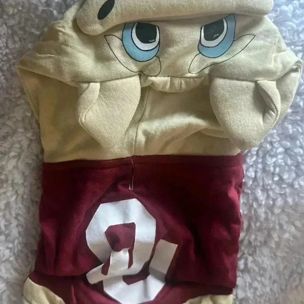 Cartoon Character Dog Costume - Red and Cream